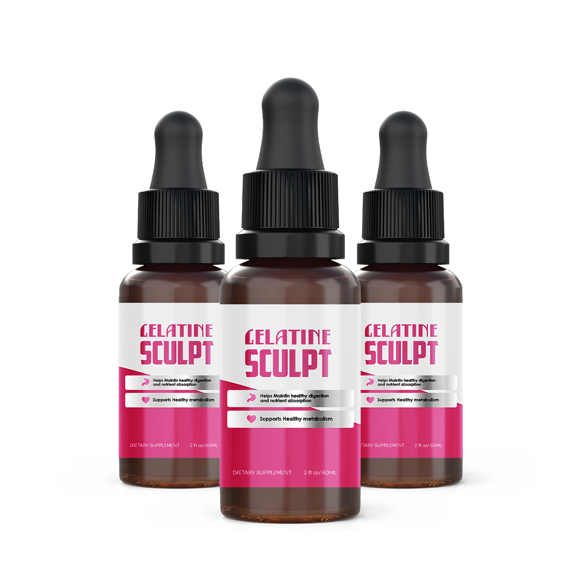 Gelatine Sculpt 3 bottles metabolism support supplement
