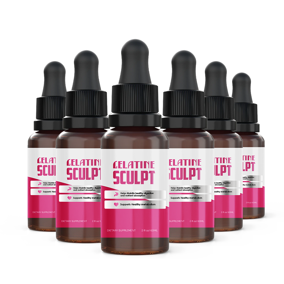Gelatine Sculpt 6 bottles metabolism support bundle